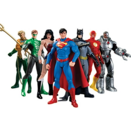 JUSTICE LEAGUE NEW 52 DC Collectibles 7 Pack Action Figure Box Set